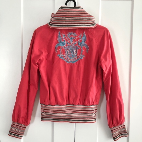 Diesel, Vintage, Bomber Jacket, Embroidered, Cowl Neck, Size S, Nice Condition - Picture 2 of 16